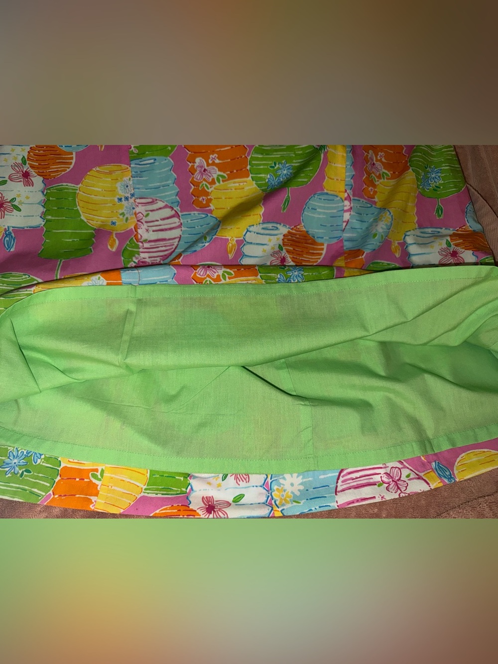 Vintage Lilly Pulitzer strapless dress size 4 Chinese Lantern Pattern - Picture 4 of 14